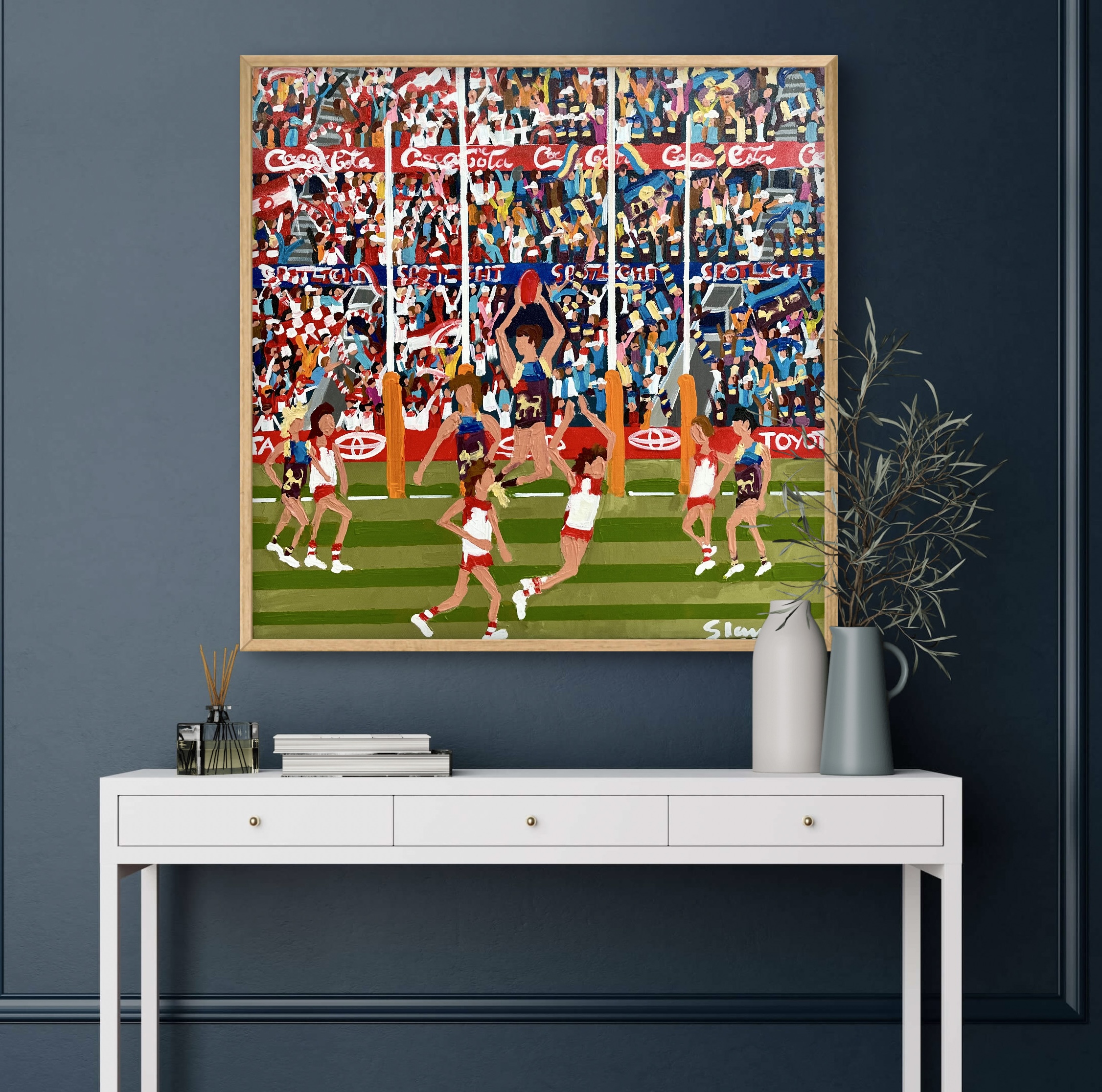 The Mark 66x66cm framed - Image 3