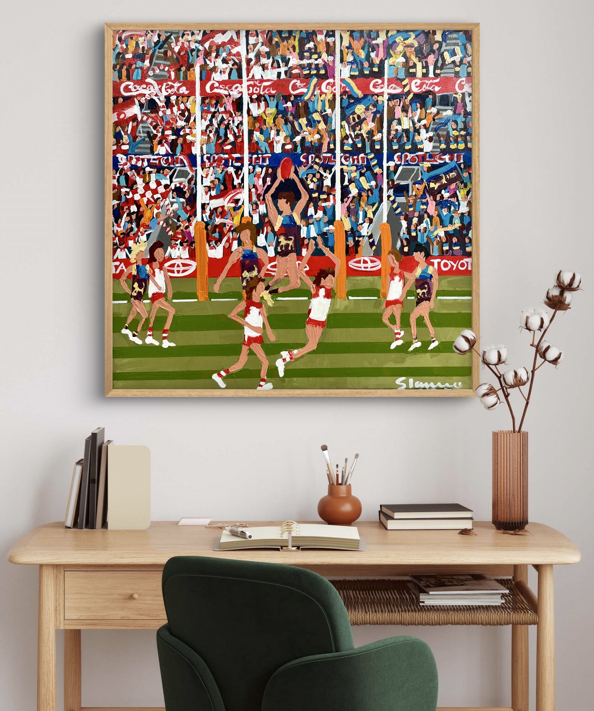The Mark 66x66cm framed - Image 2