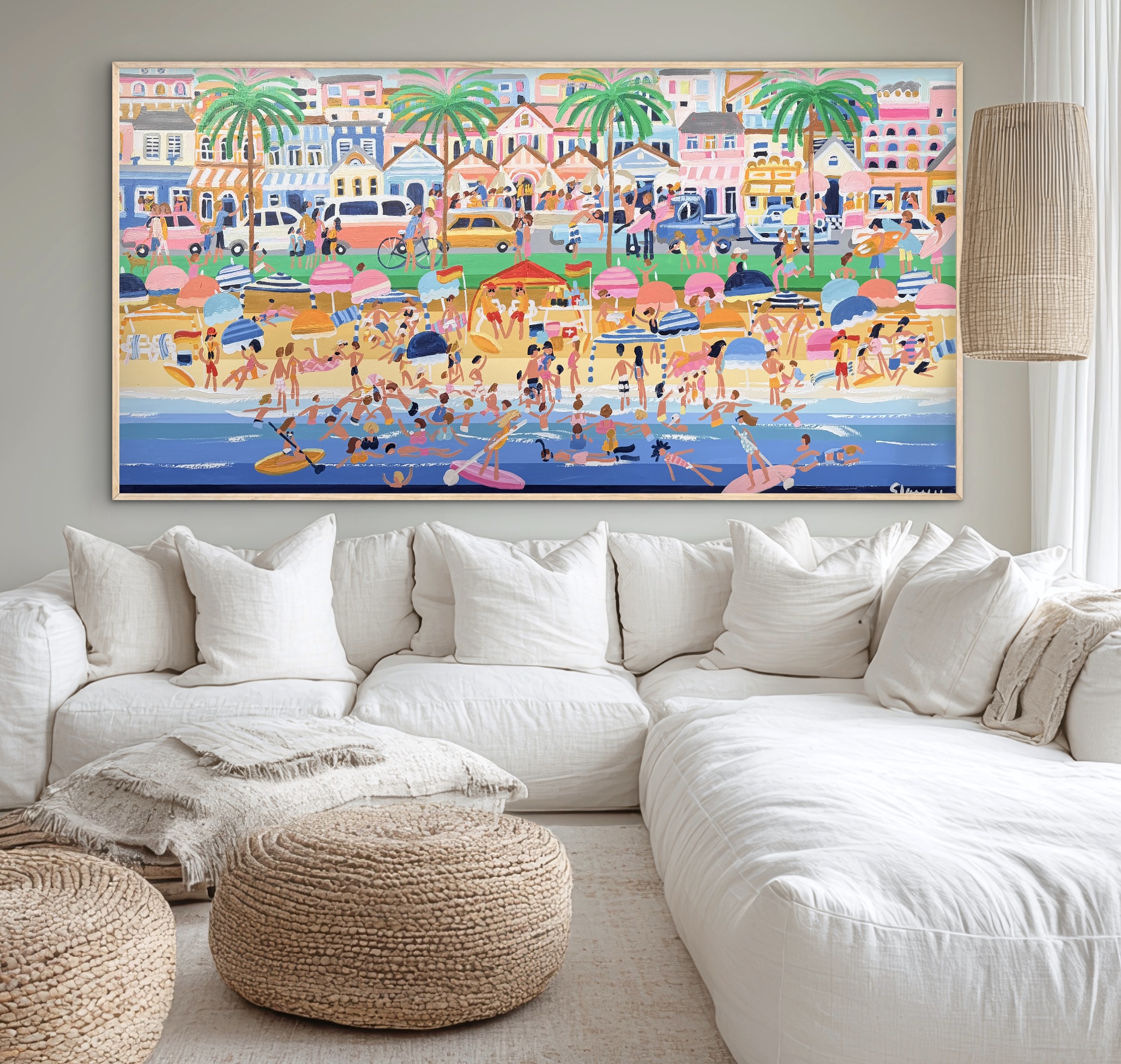 Lazy Sundays 187 x 97cm framed - Image 6