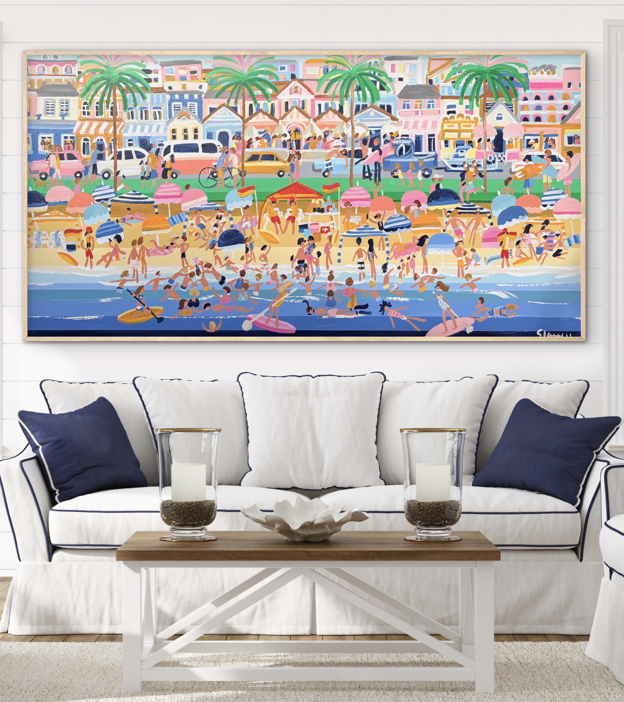 Lazy Sundays 187 x 97cm framed - Image 3