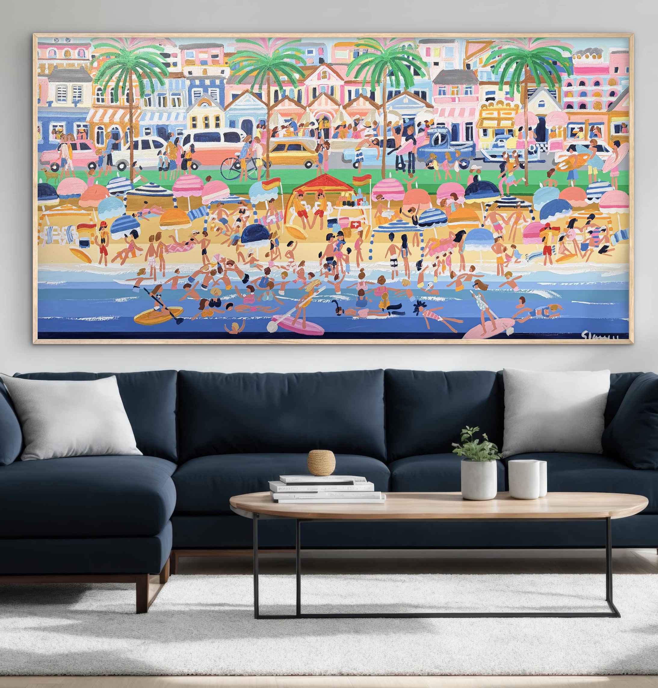 Lazy Sundays 187 x 97cm framed - Image 2