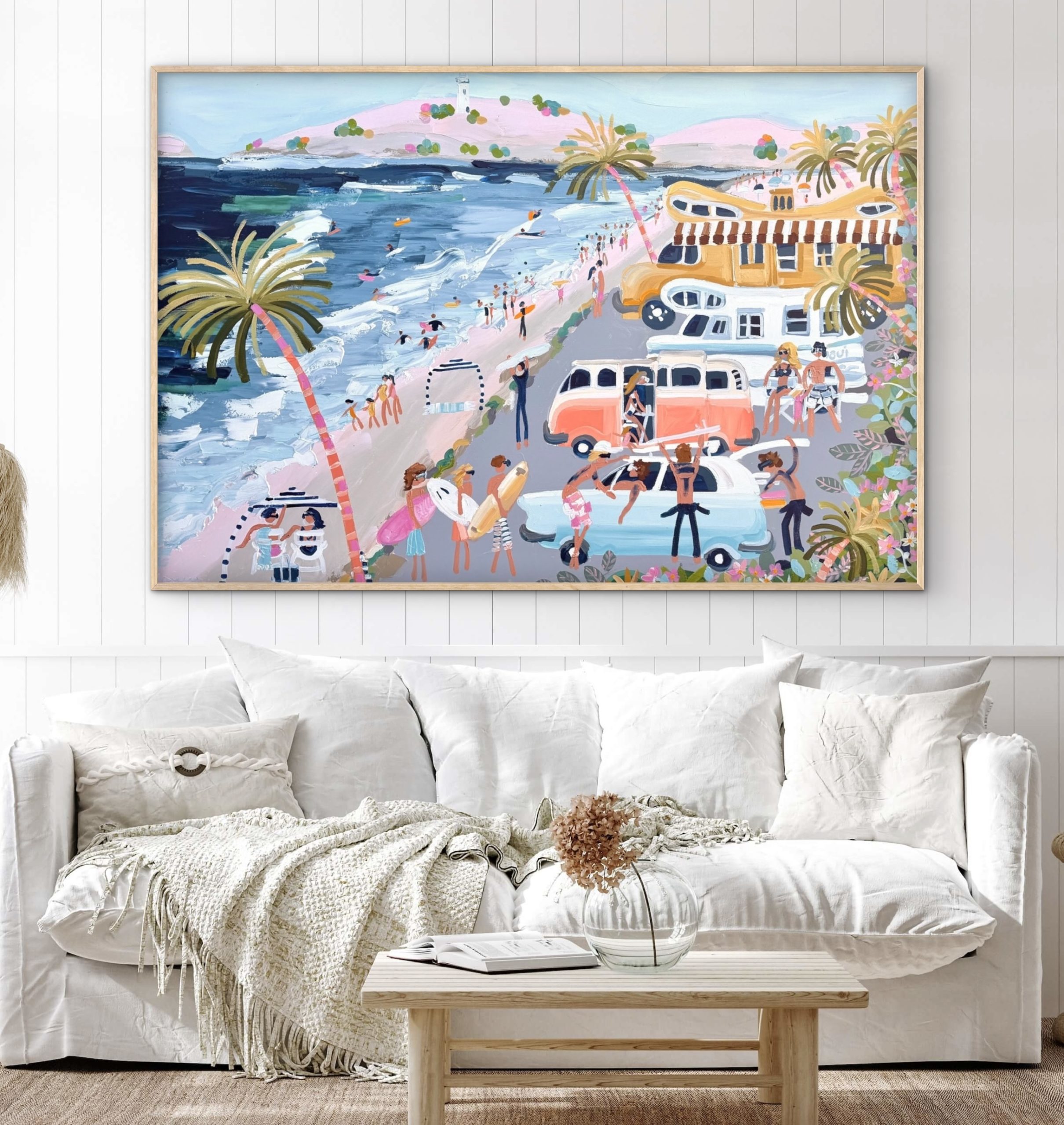Island Life 157x107cm framed - Image 3