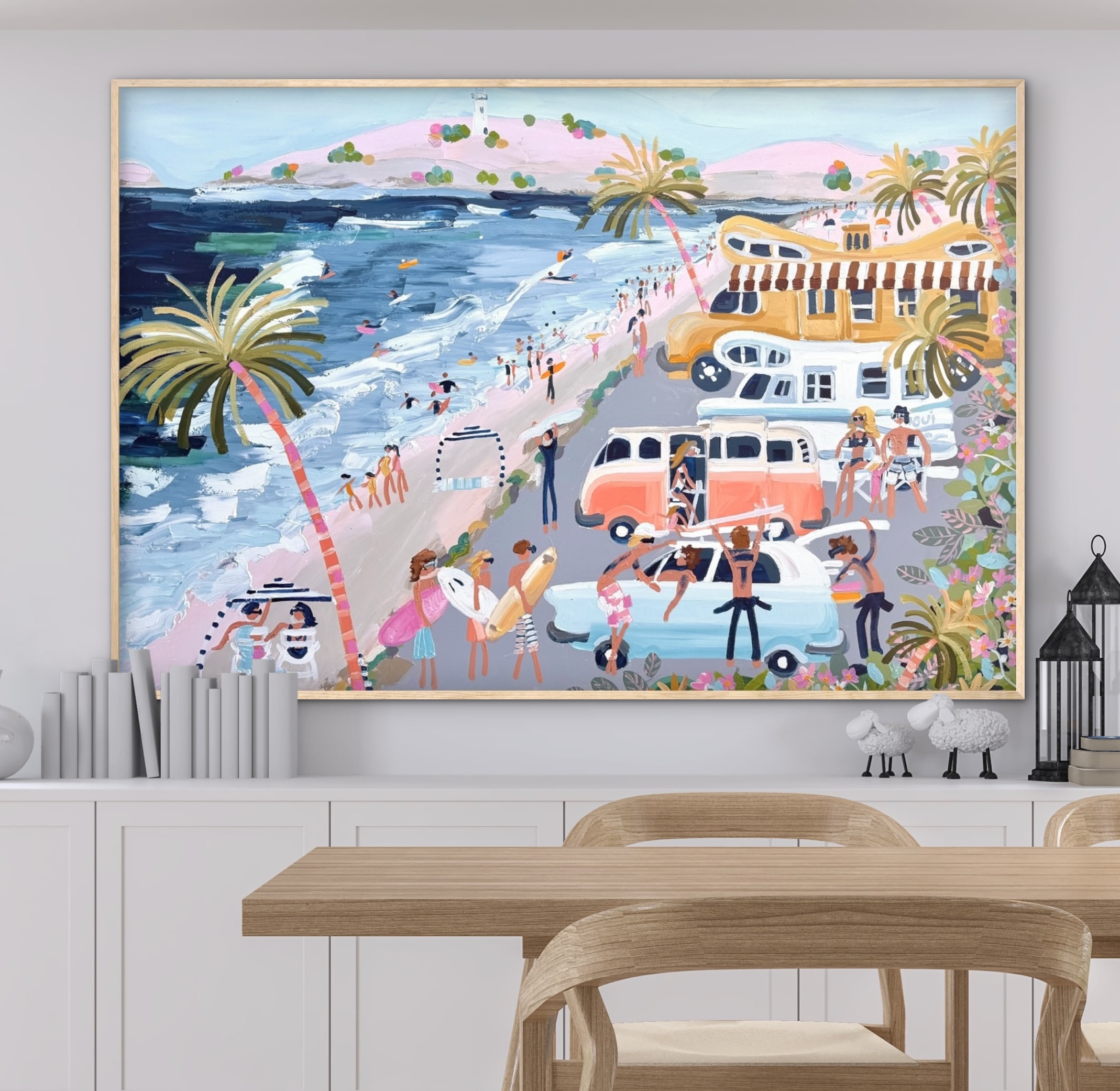 Island Life 157x107cm framed - Image 2