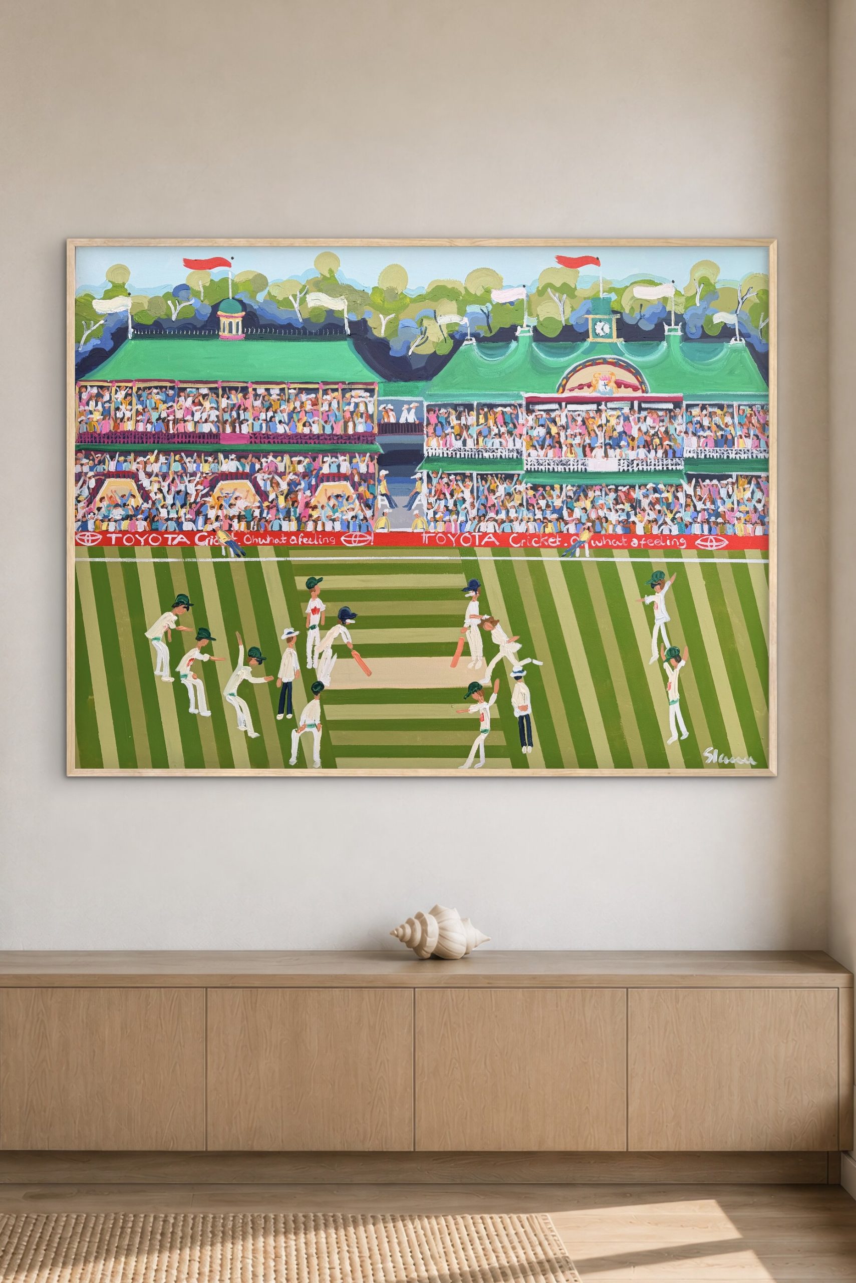 Cricket SCG 126x96cm framed - Image 5