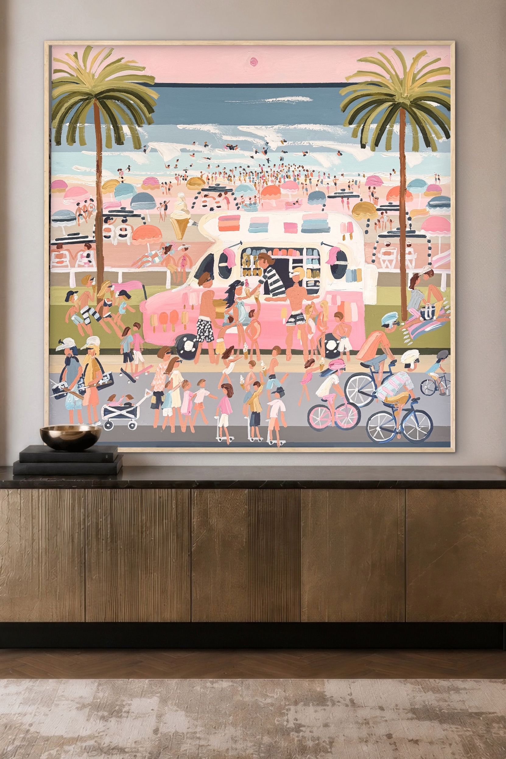 Mr Whippy 126x126cm framed - Image 7
