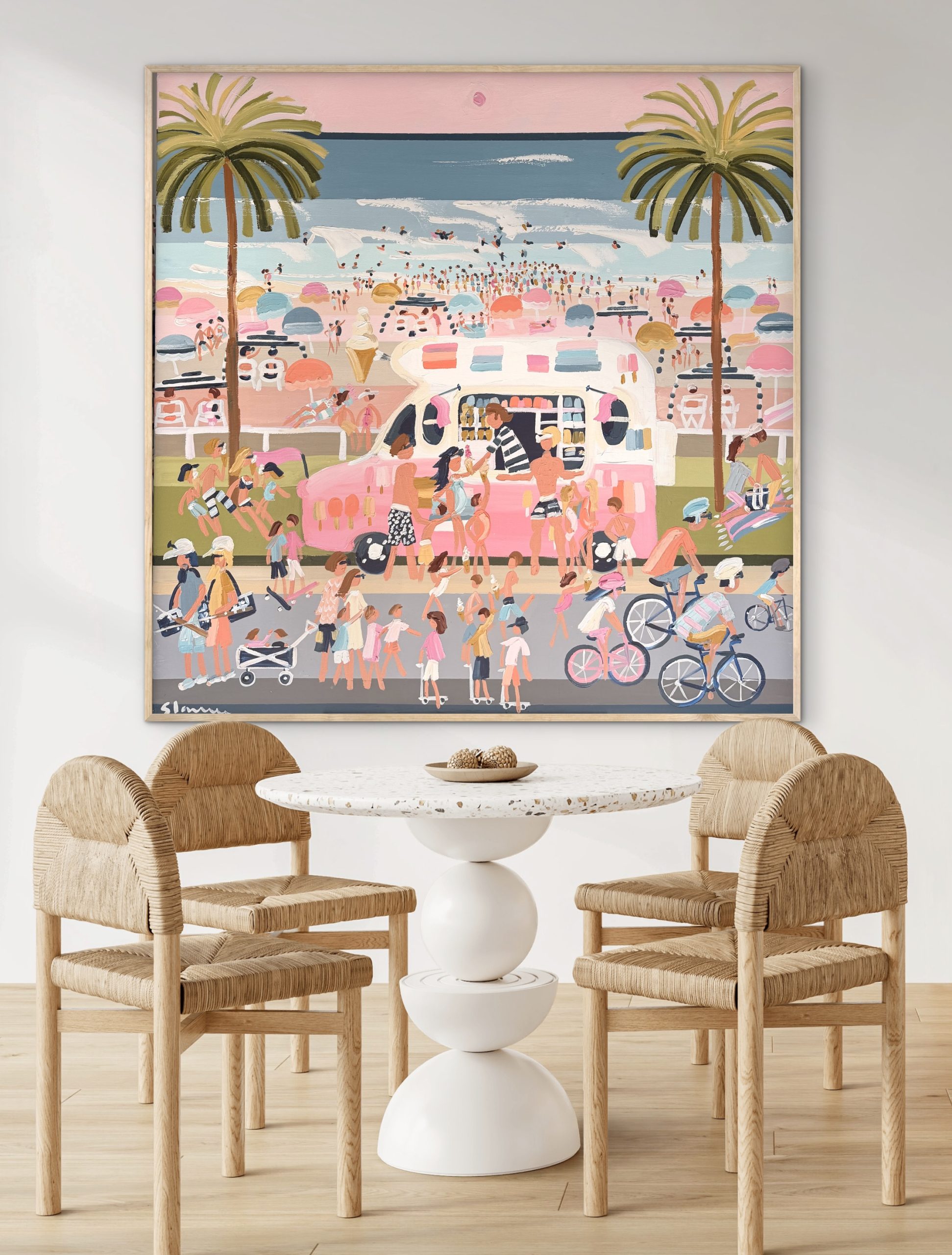 Mr Whippy 126x126cm framed - Image 3