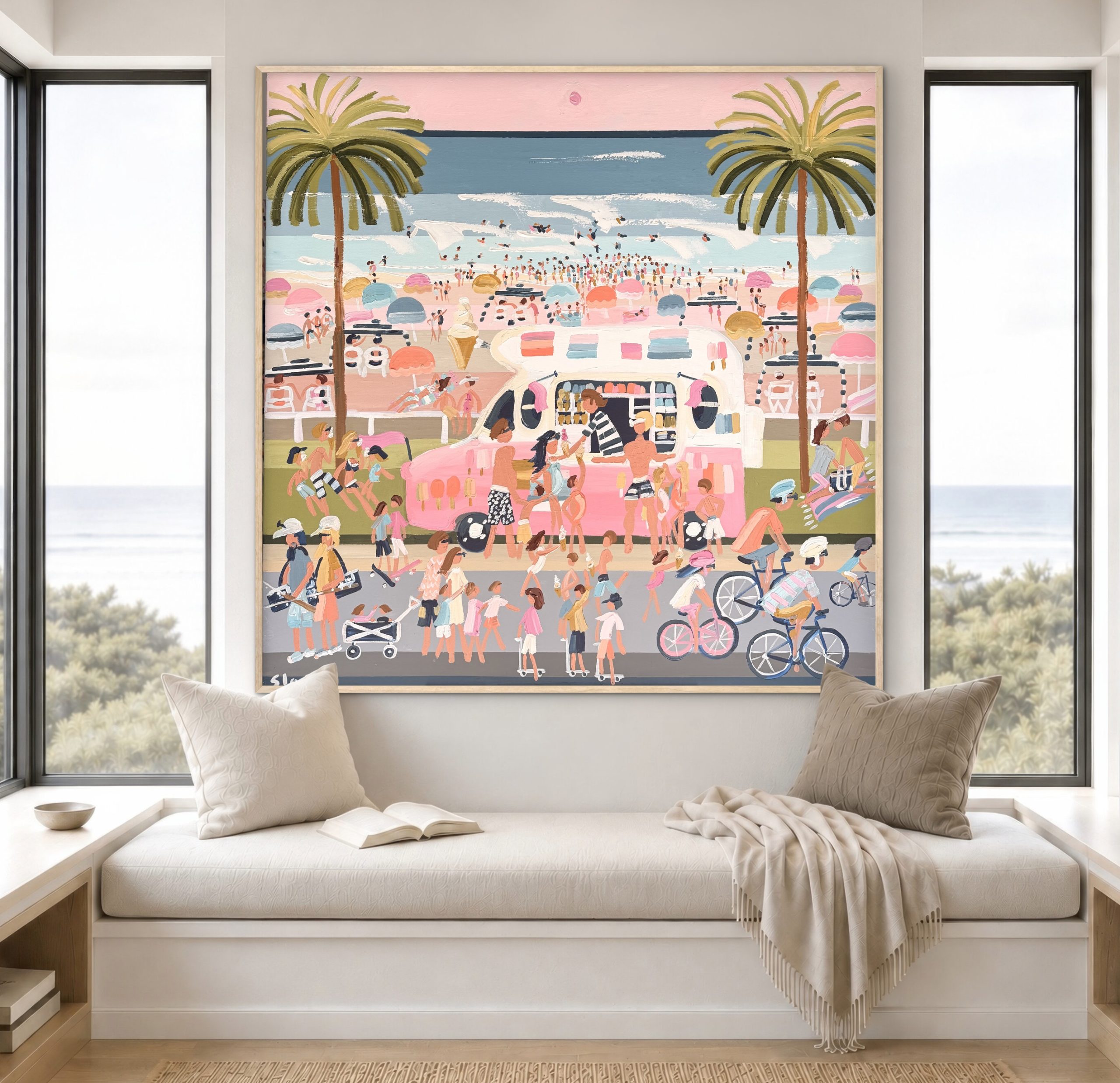 Mr Whippy 126x126cm framed - Image 4