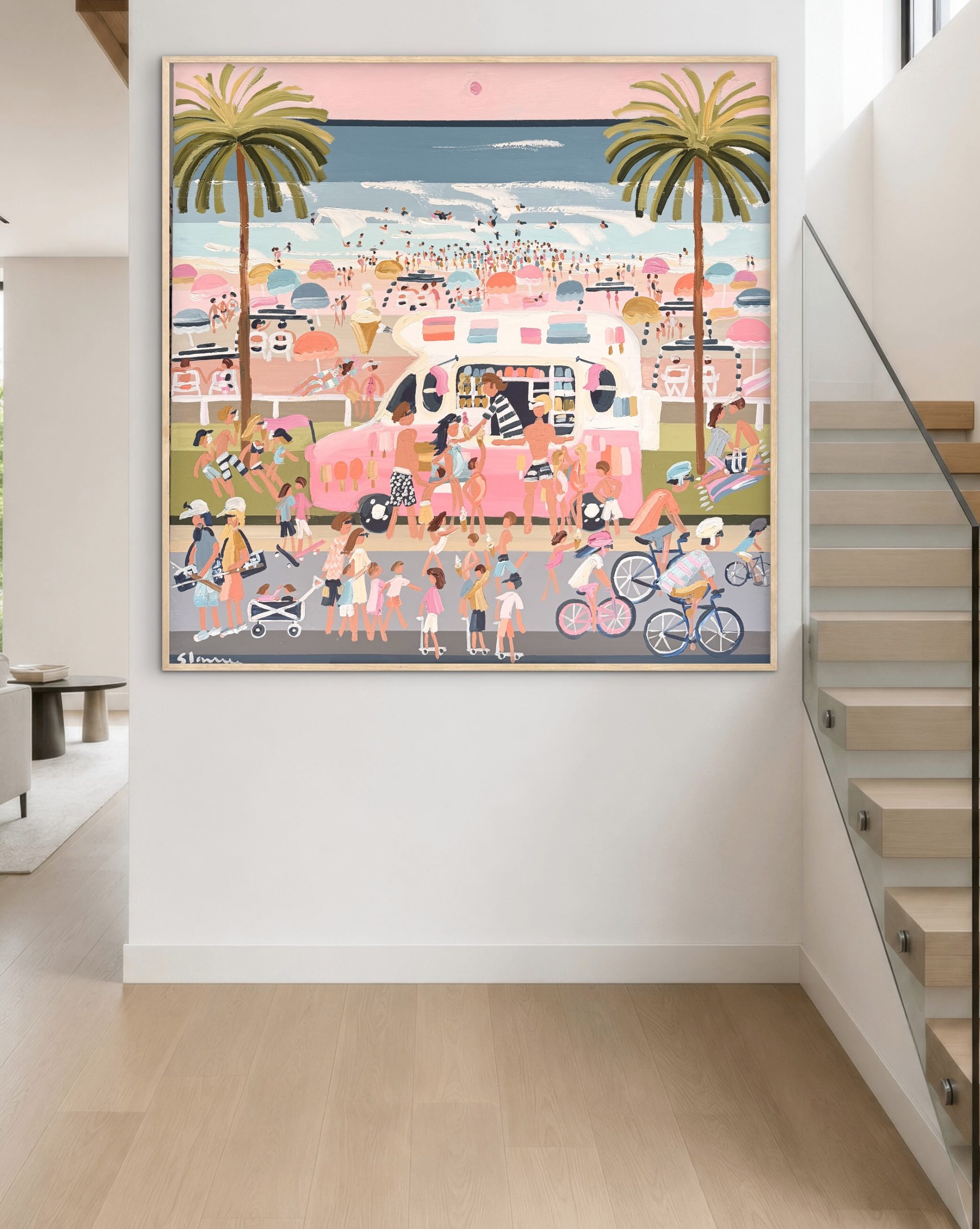 Mr Whippy 126x126cm framed - Image 6