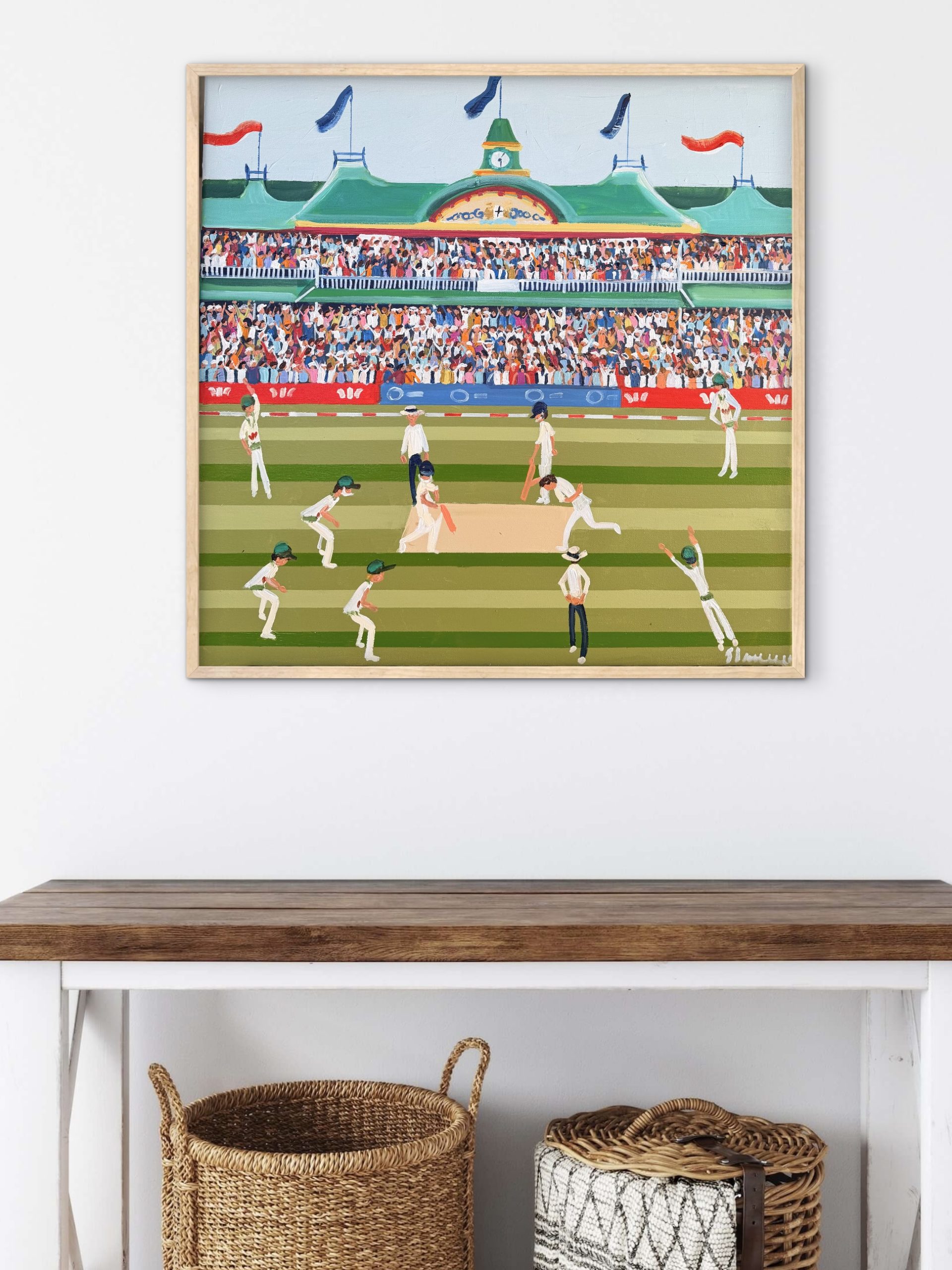 Cricket SCG Test Match 66x66cm framed - Image 6