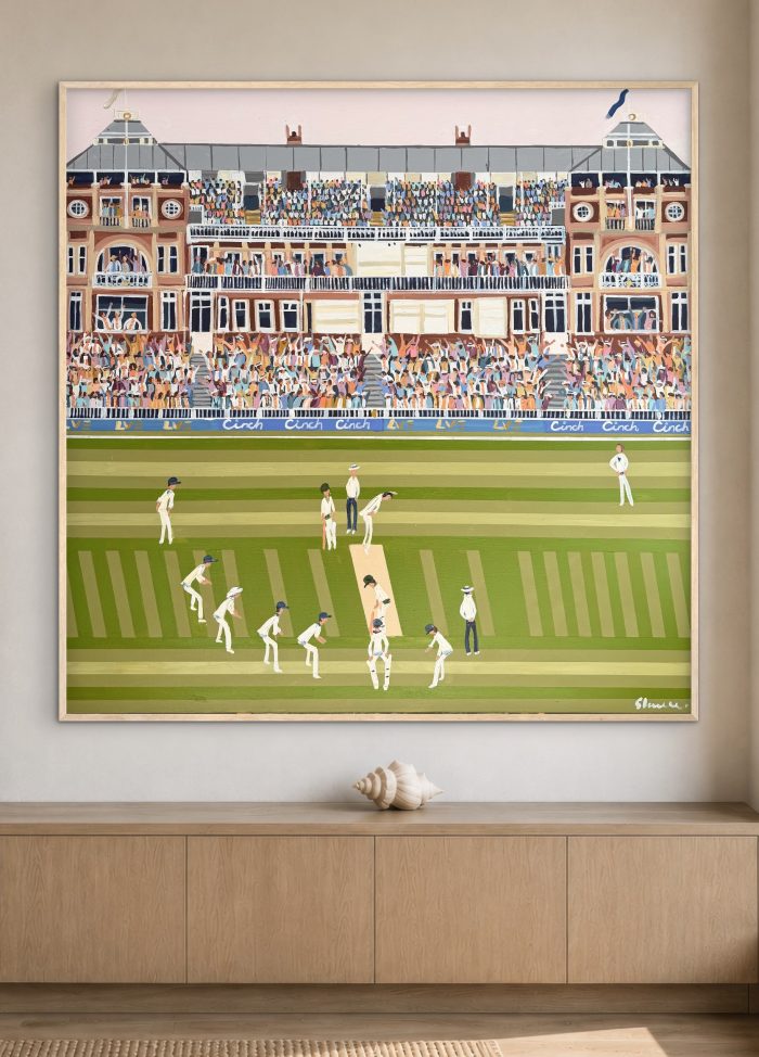 Cricket Test Lords 126x126cm framed