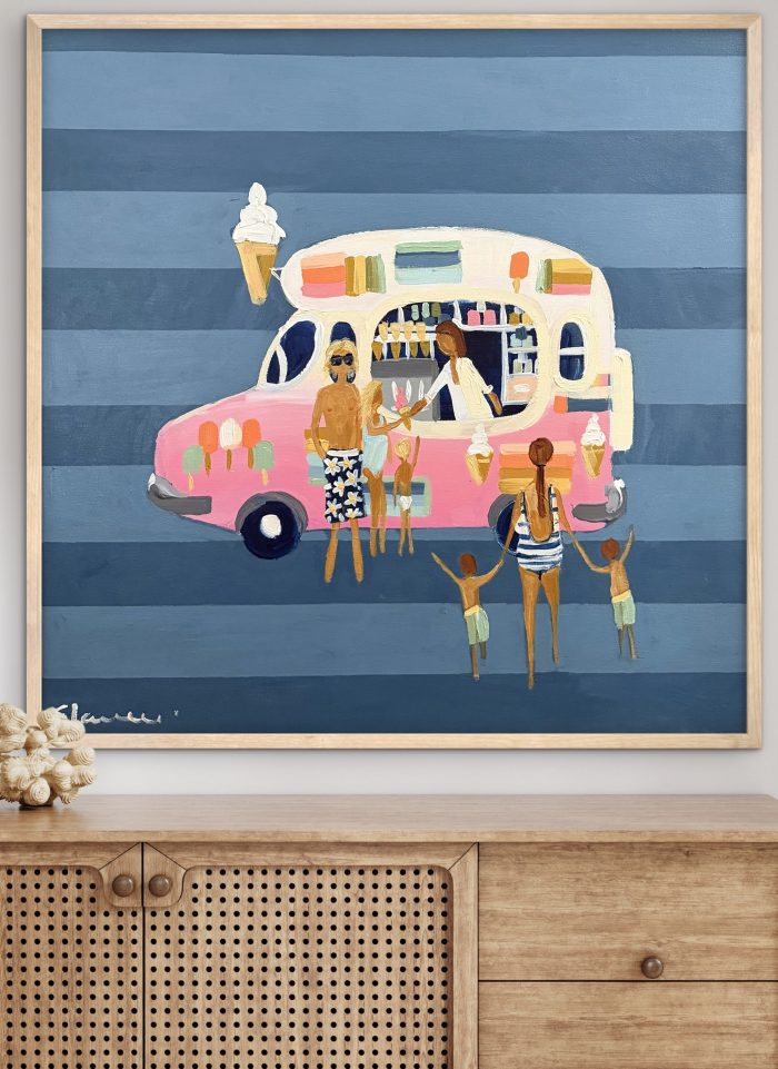 Mr Whippy 66 x 66cm framed