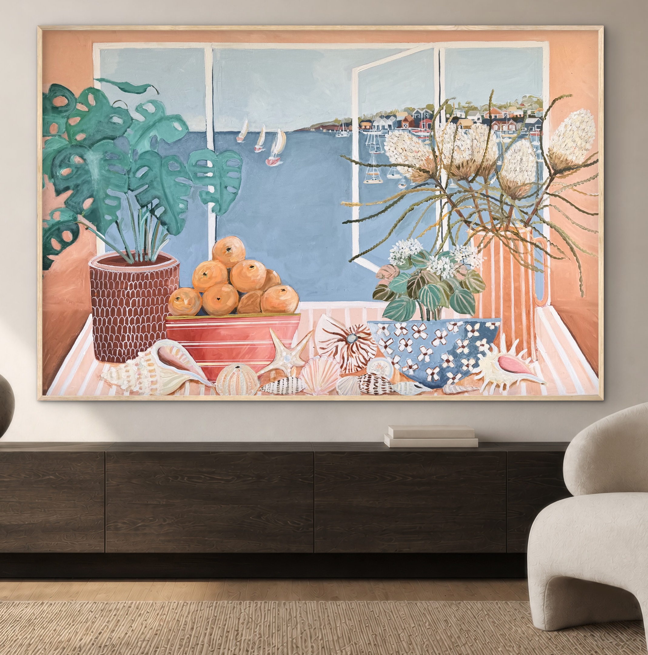 Seabreeze 157x107cm framed - Image 5