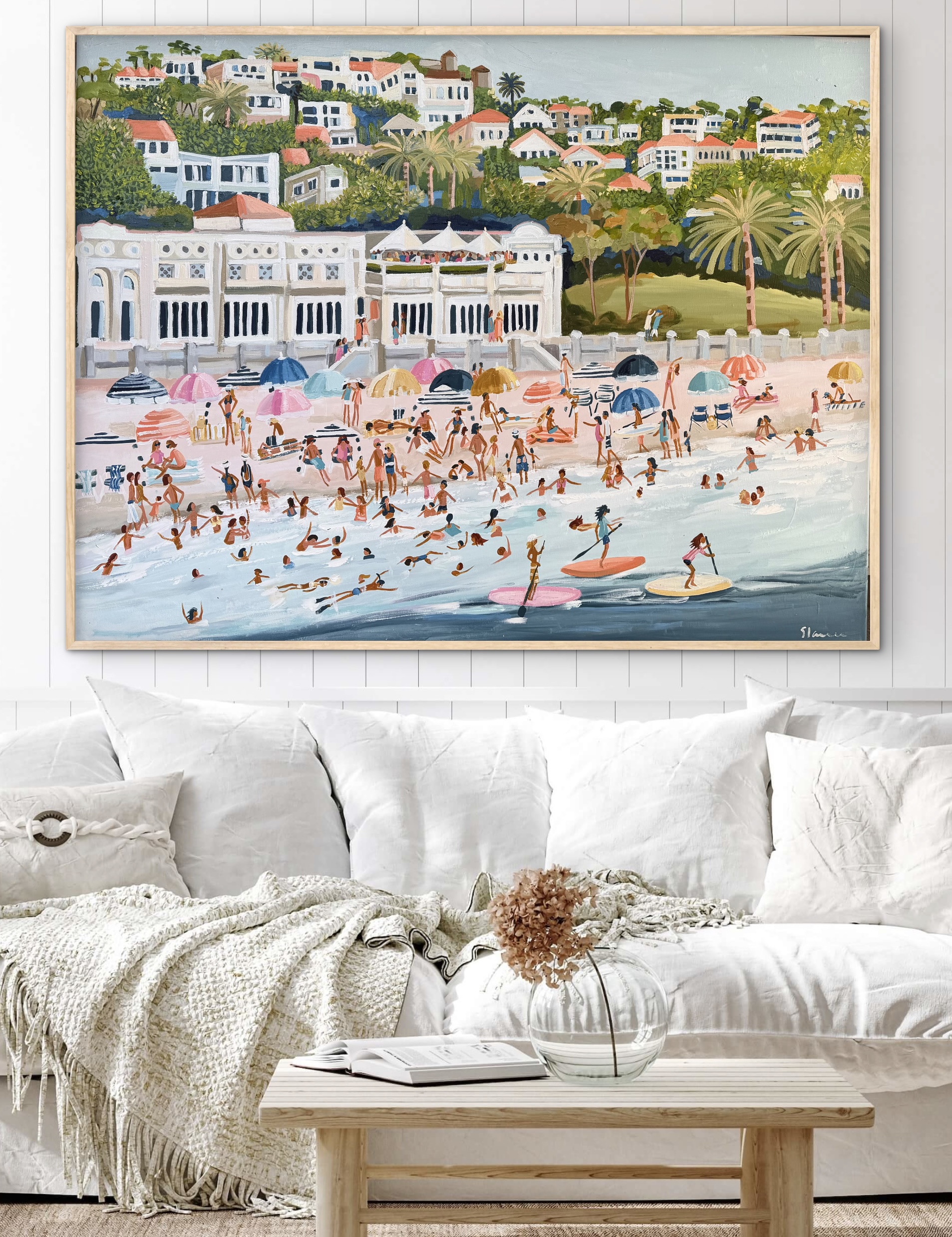 Balmoral Bathers 126x96cm framed - Image 3