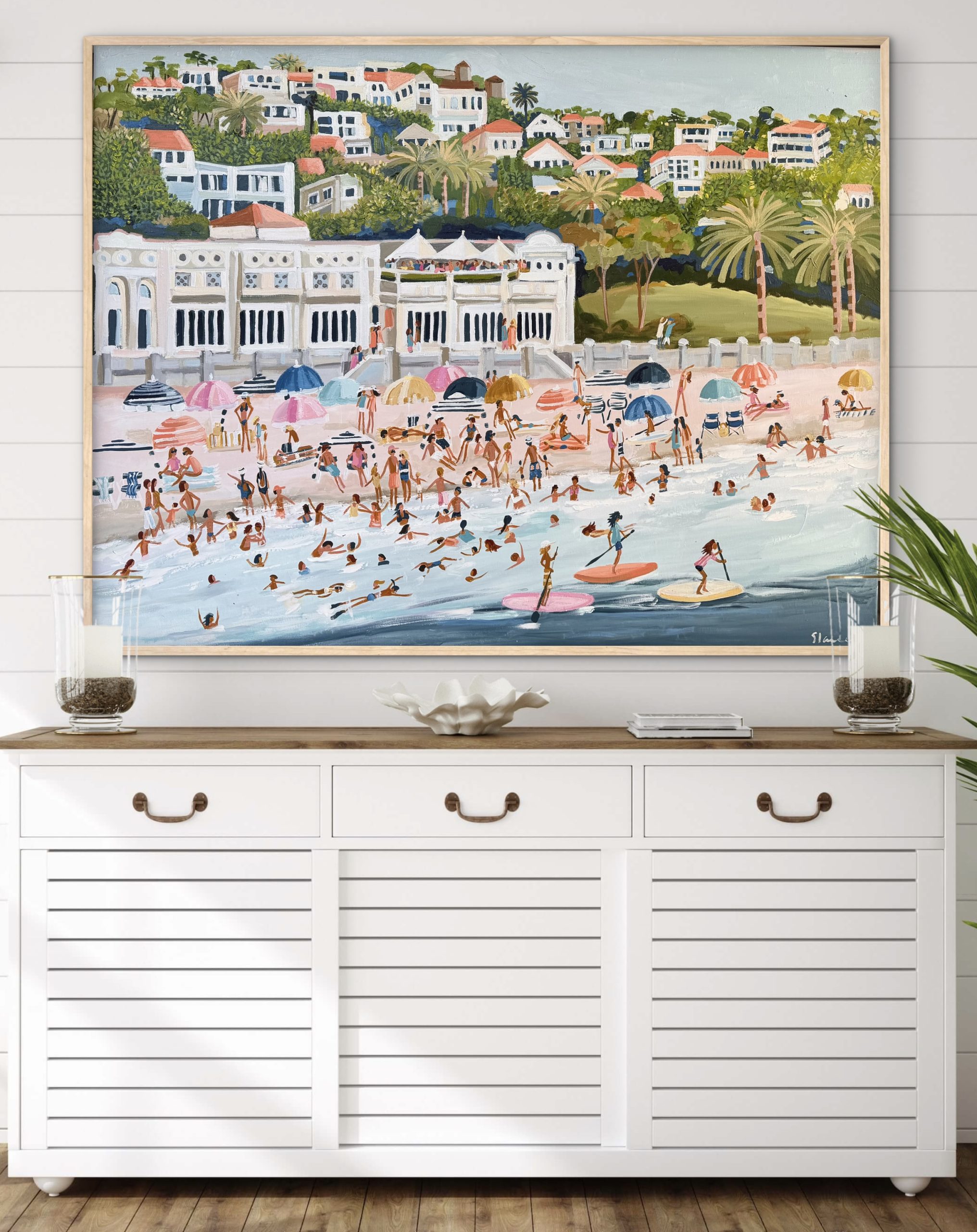 Balmoral Bathers 126x96cm framed - Image 4
