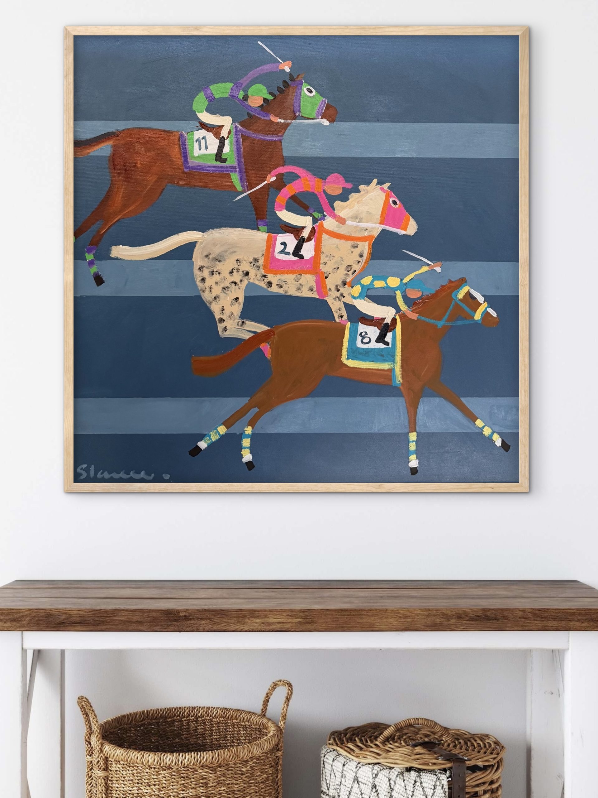 There horse race