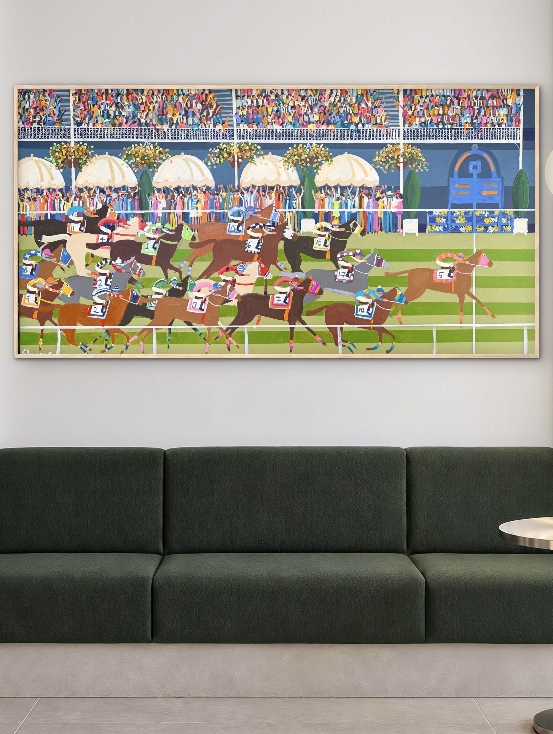 Horse race art