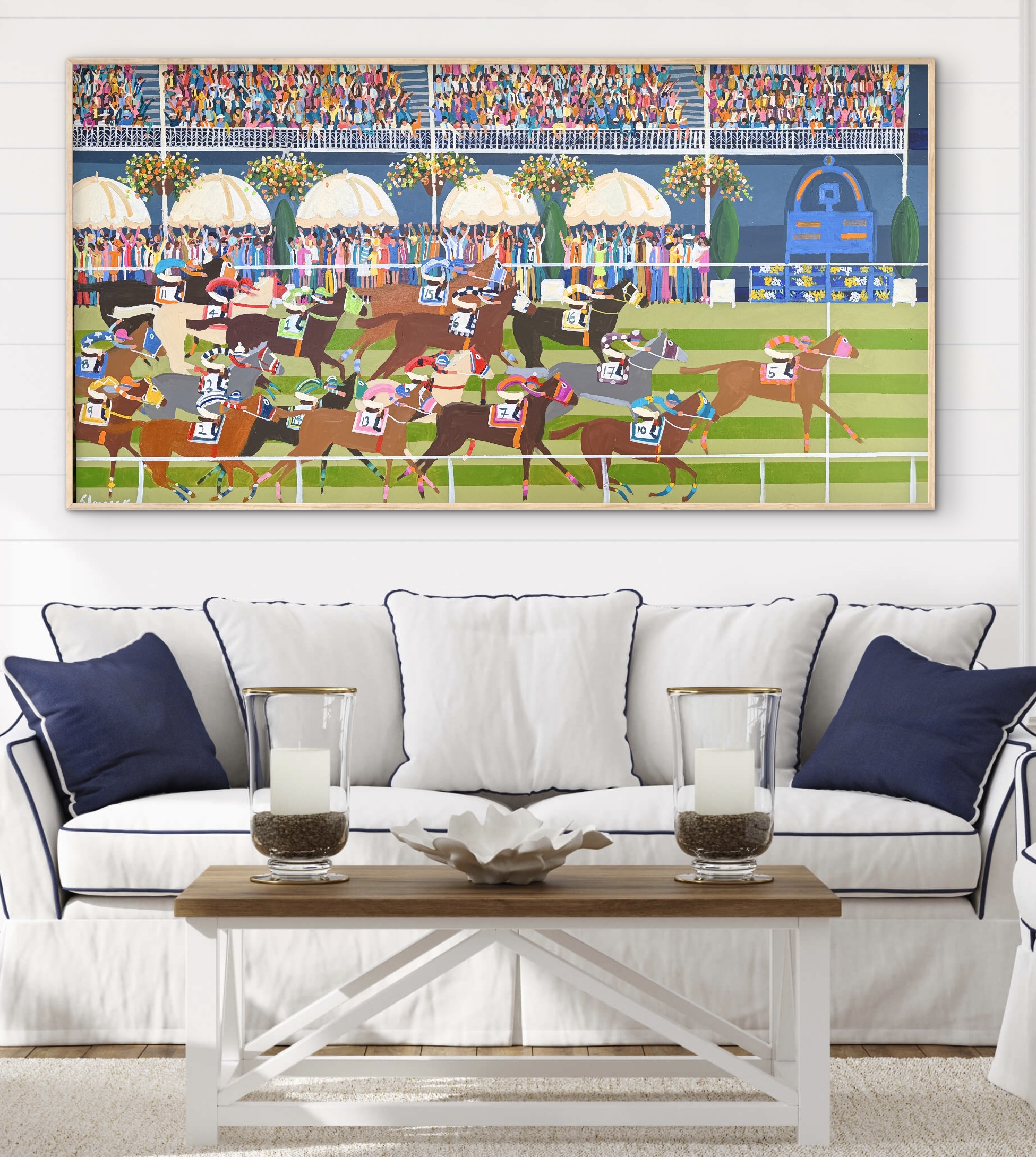 Horse race art