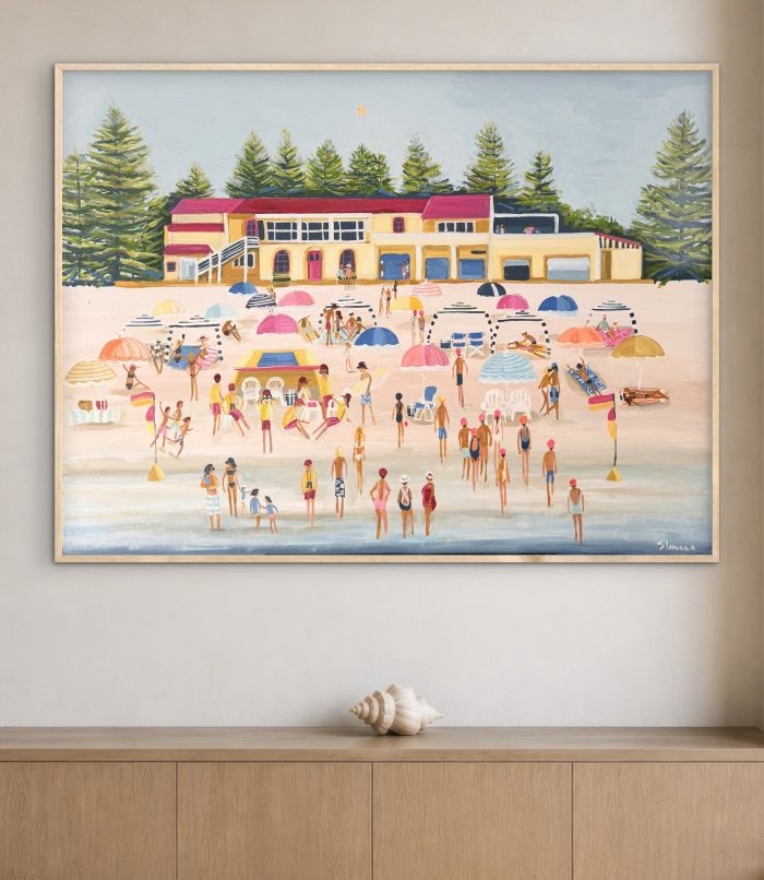Newport Beach 126x96cm framed