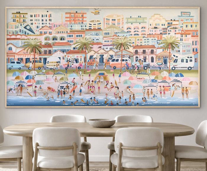 beach and cafe art