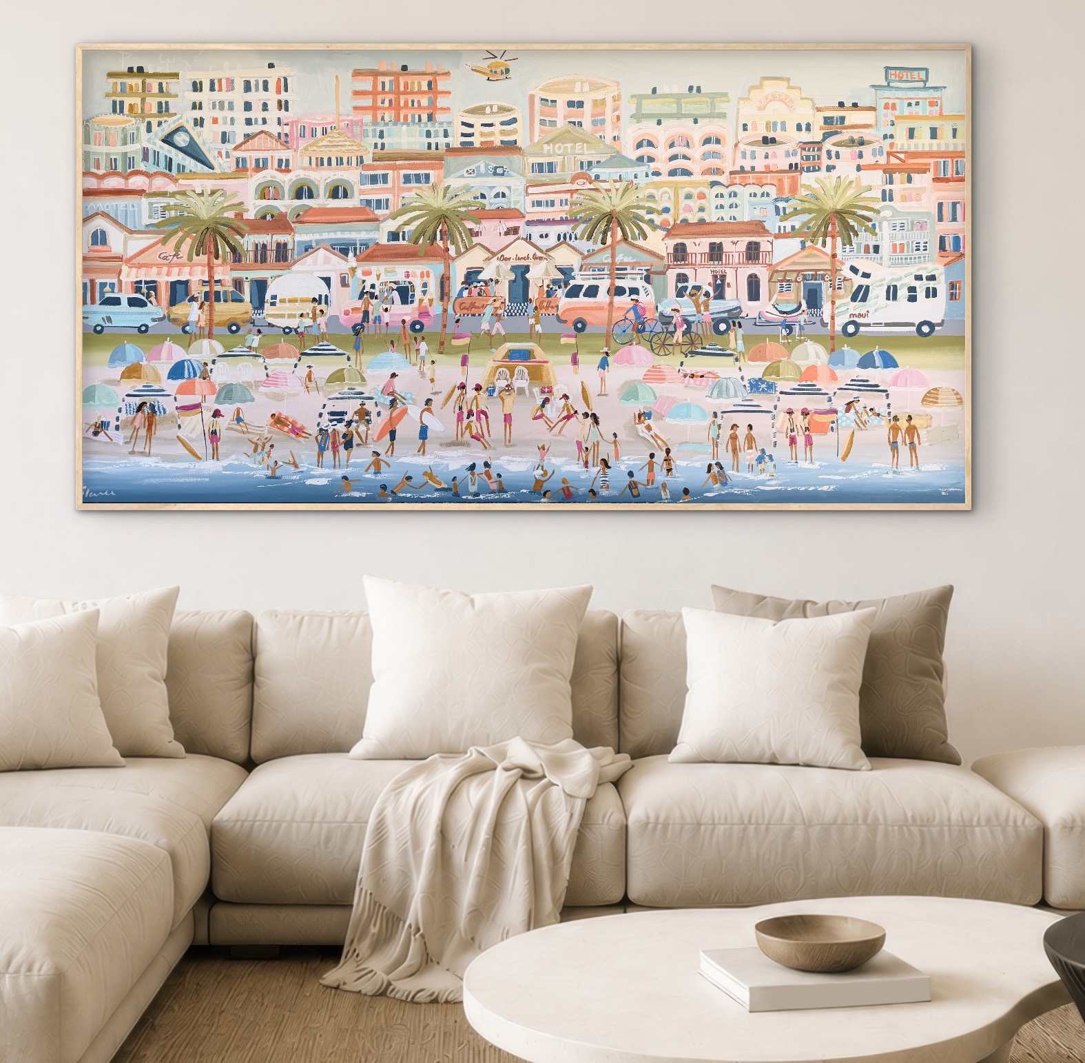 beach and Cafe artwork