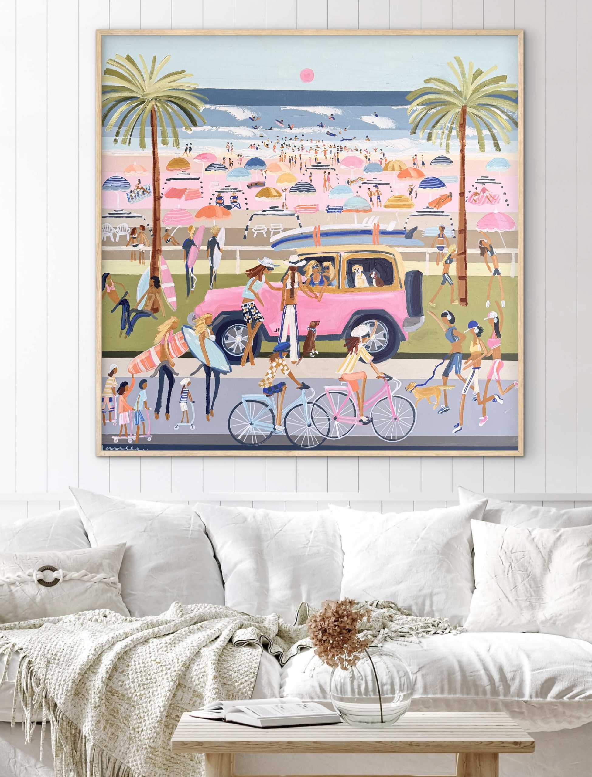 Beach Girls Pink Jeep