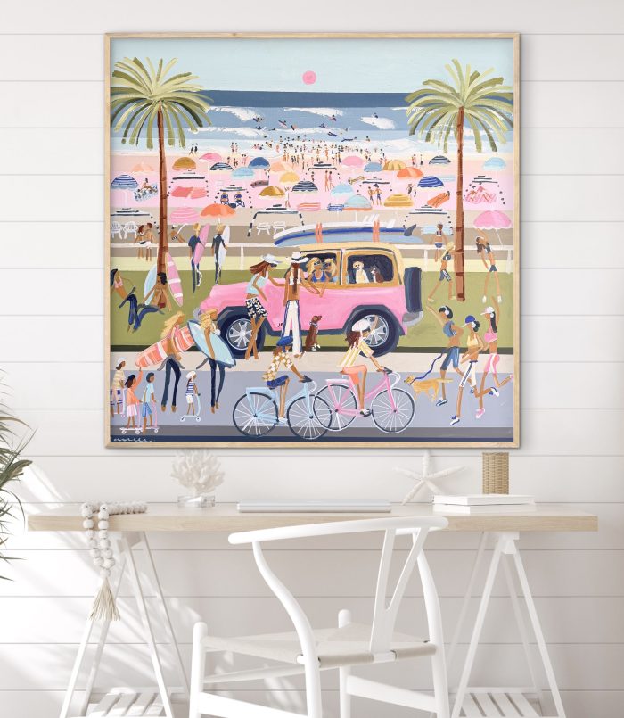 Beach Girls Pink Jeep